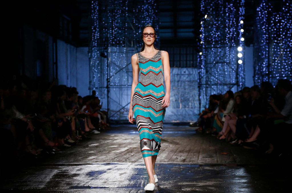 Topshop’s London fashion week show party-girl style with retro touches