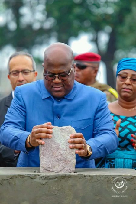 Kinshasa : Félix Tshisekedi lance les travaux de construction d’un centre de formation