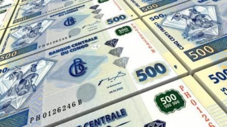 Taux de change : le franc congolais se reprend face au dollar américain