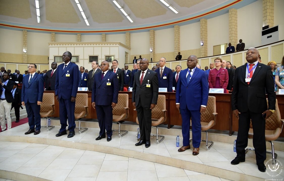 Une vue du Corps diplomatique accrédité en RDC lors de la cérémonie