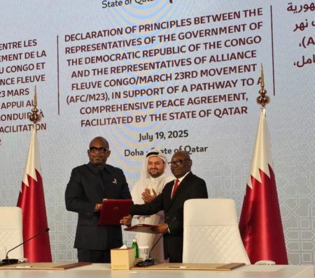RDC : dans son projet d’accord, le Qatar propose la nomination des délégués de l’AFC-M23 jusqu’en 2027 dans les entités de l’est de la RDC
